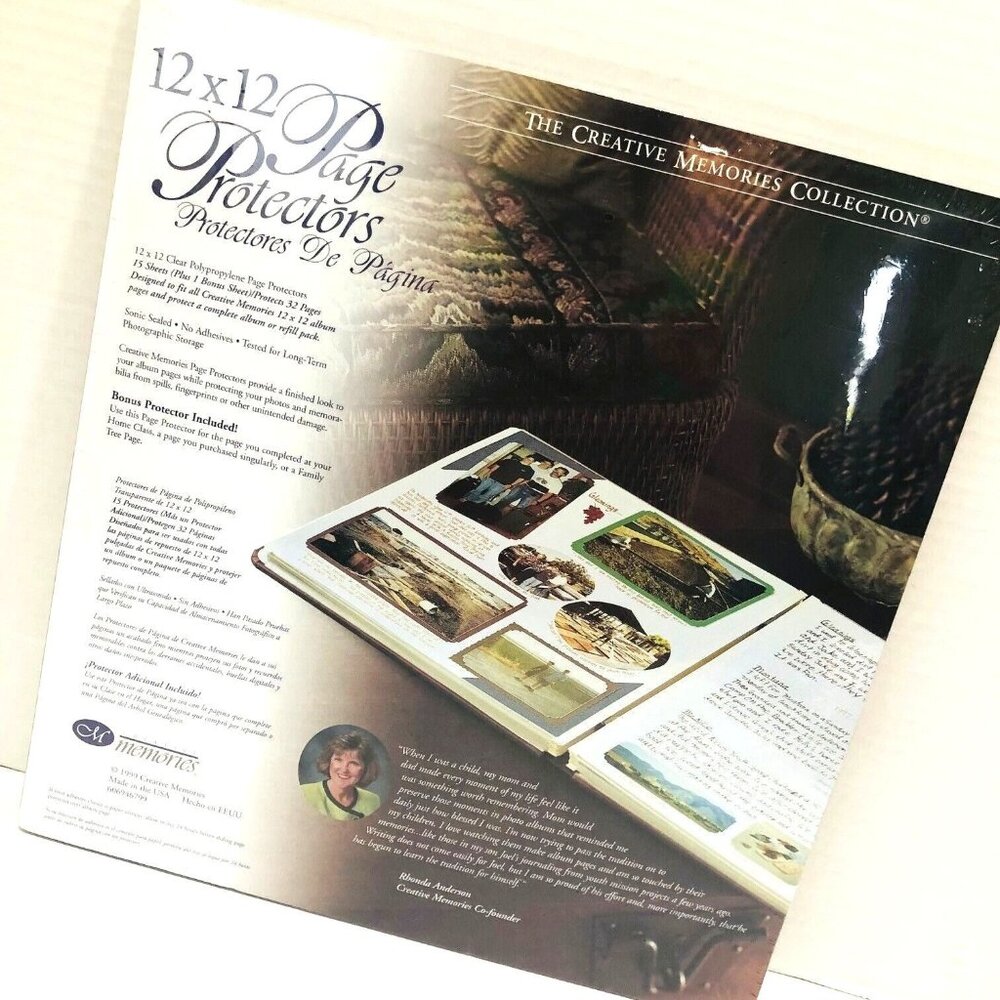 NEW Creative Memories 12x12 Page Protectors Lot of 2 VTG‎ 32 Sheets 64 Pages